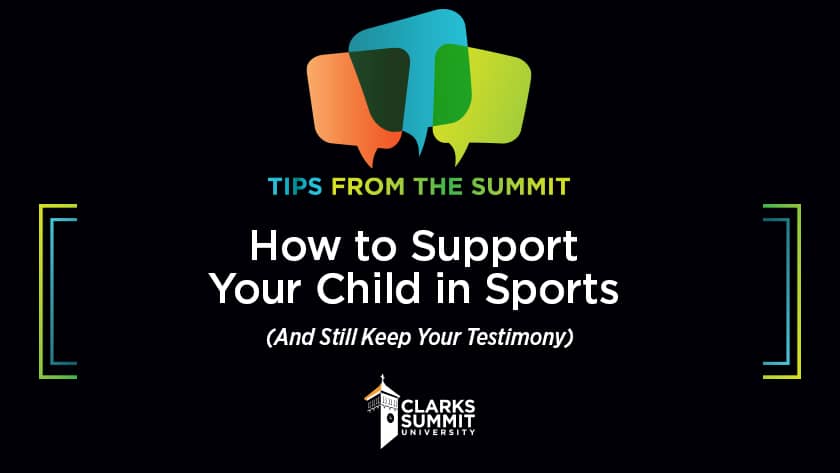 support your child in sports